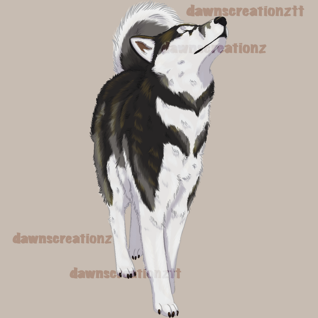 PREORDER Husky Acrylic Keychain