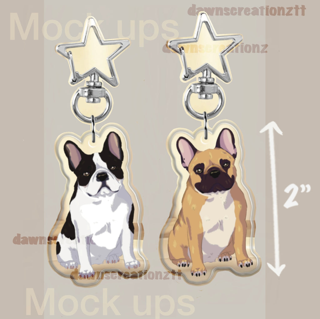PREORDER Frenchie Acrylic Keychain