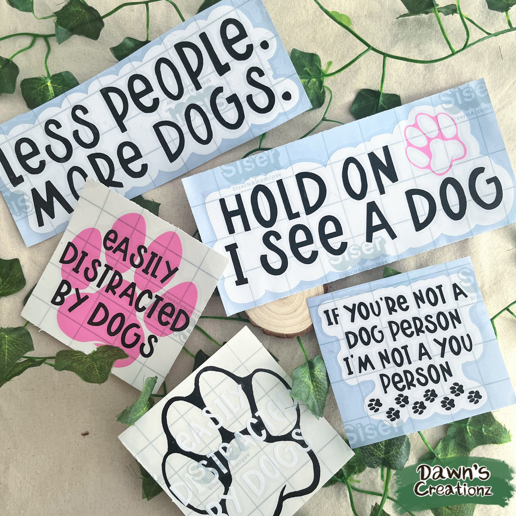 Dog Person Vinyl Car Stickers