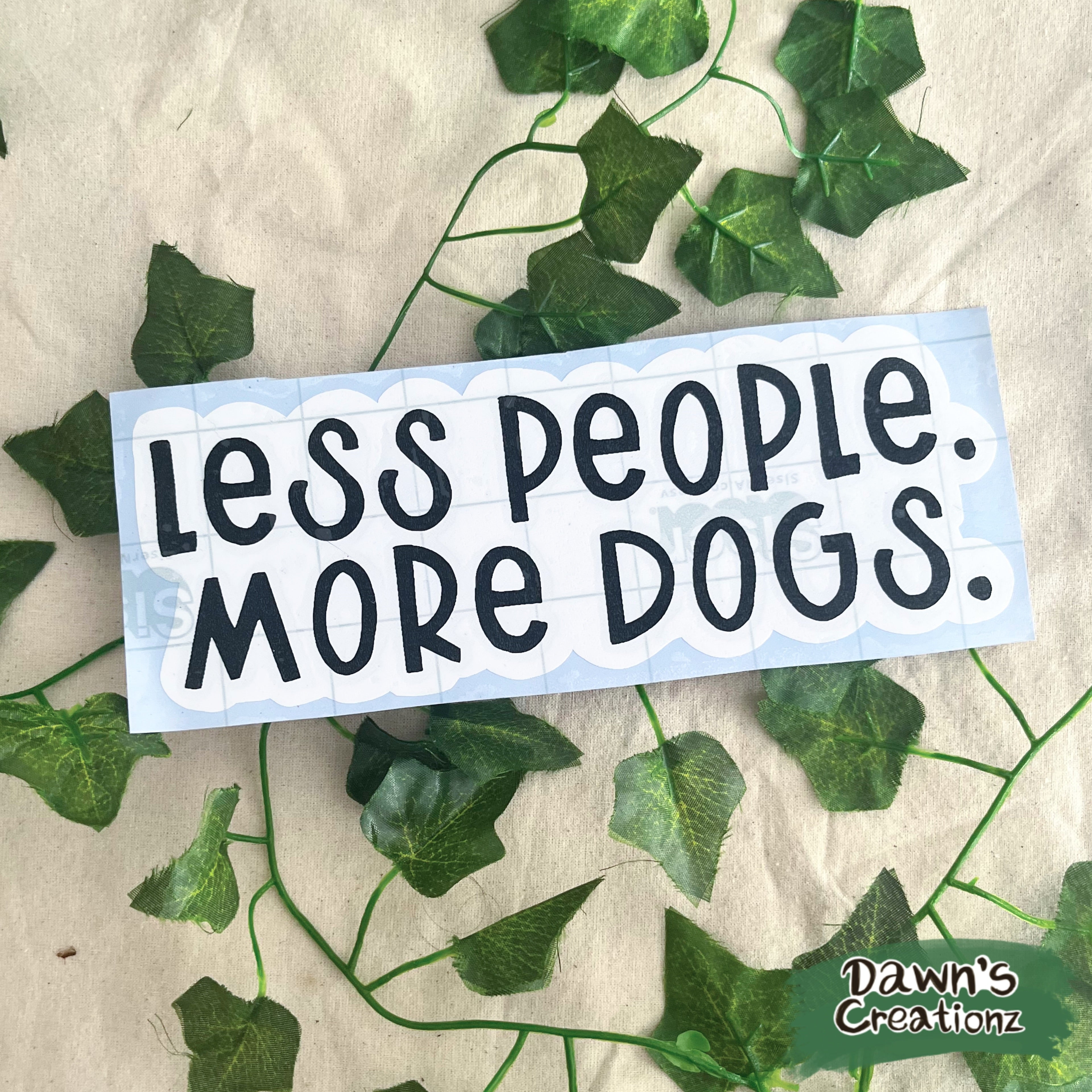 Dog Person Vinyl Car Stickers (Background)