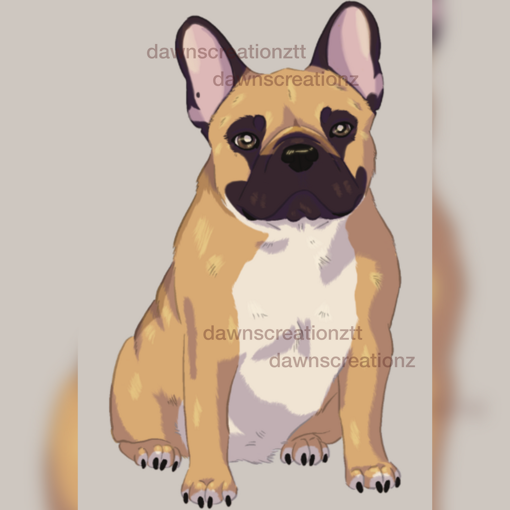 PREORDER Frenchie Acrylic Keychain