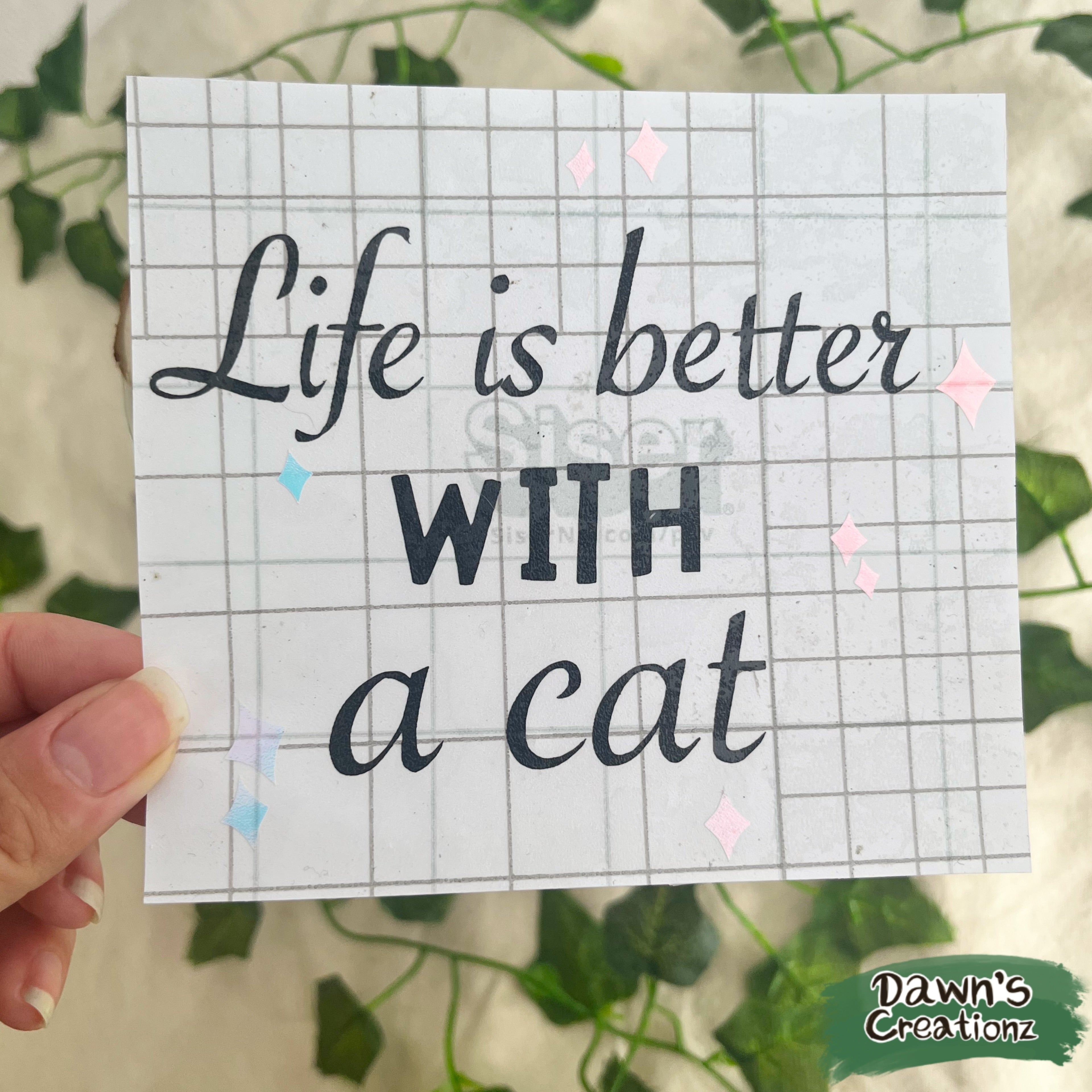 Cat Person Vinyl Car Stickers