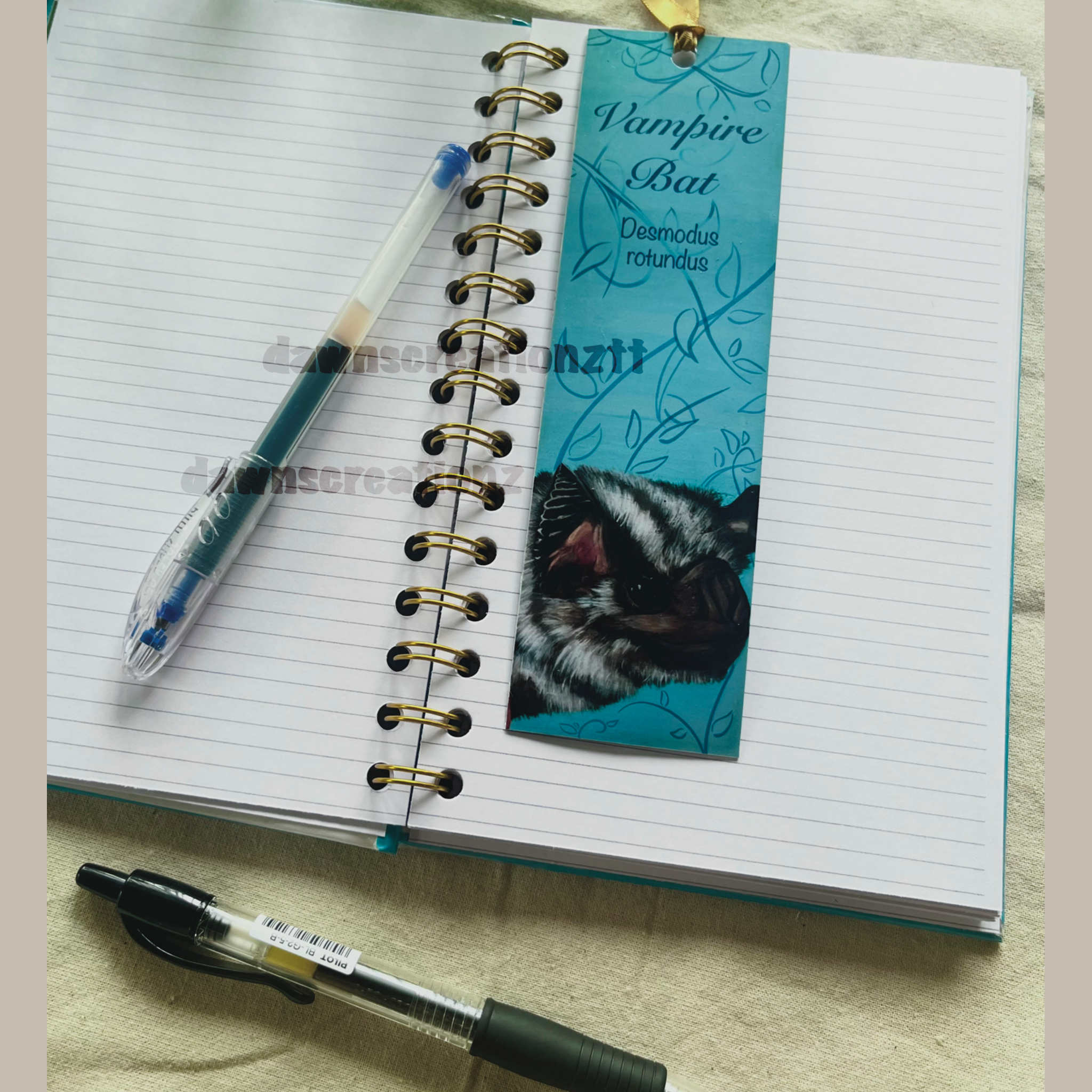 Vampire Bat Wildlife Bookmark