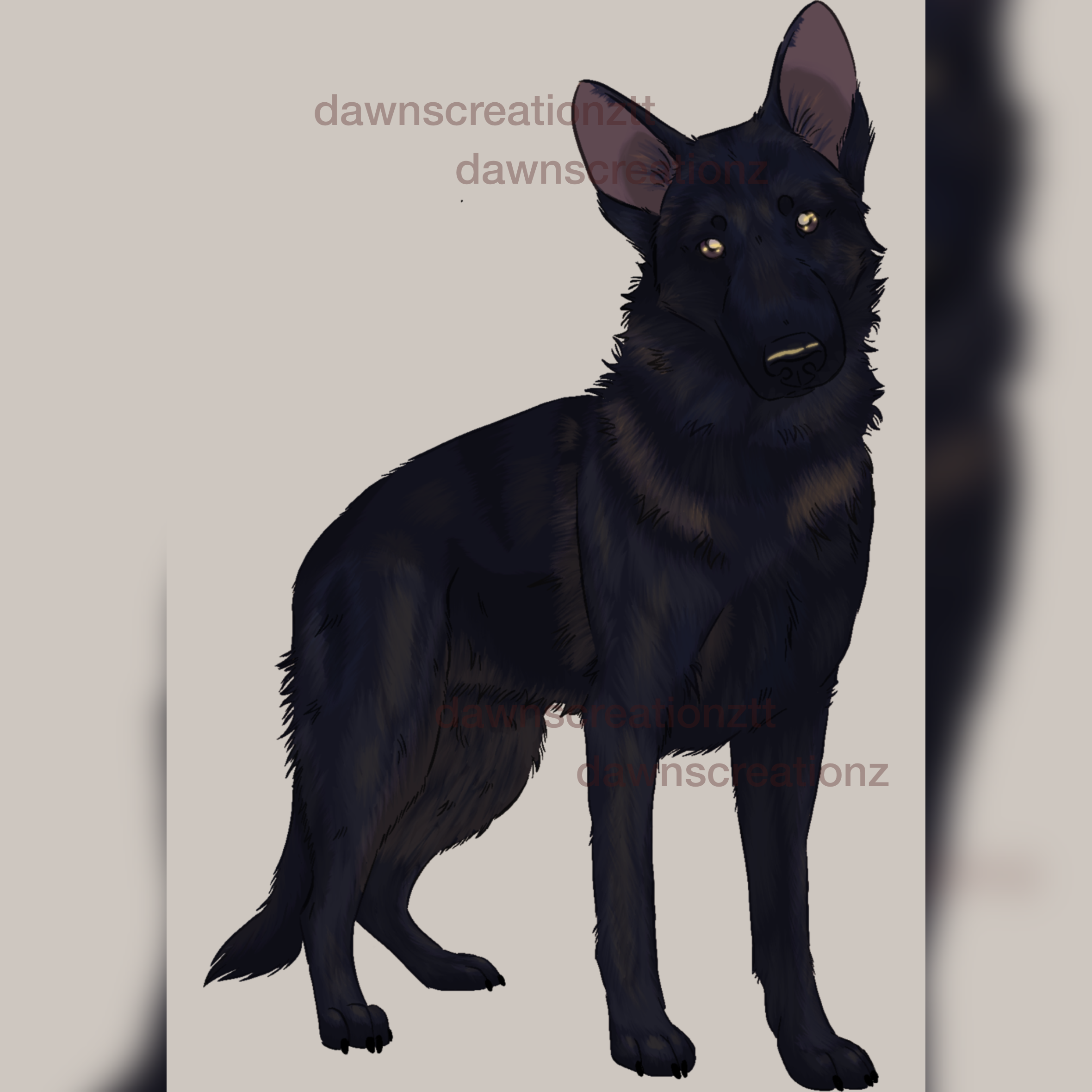 PREORDER German Shepherd Acrylic Keychain