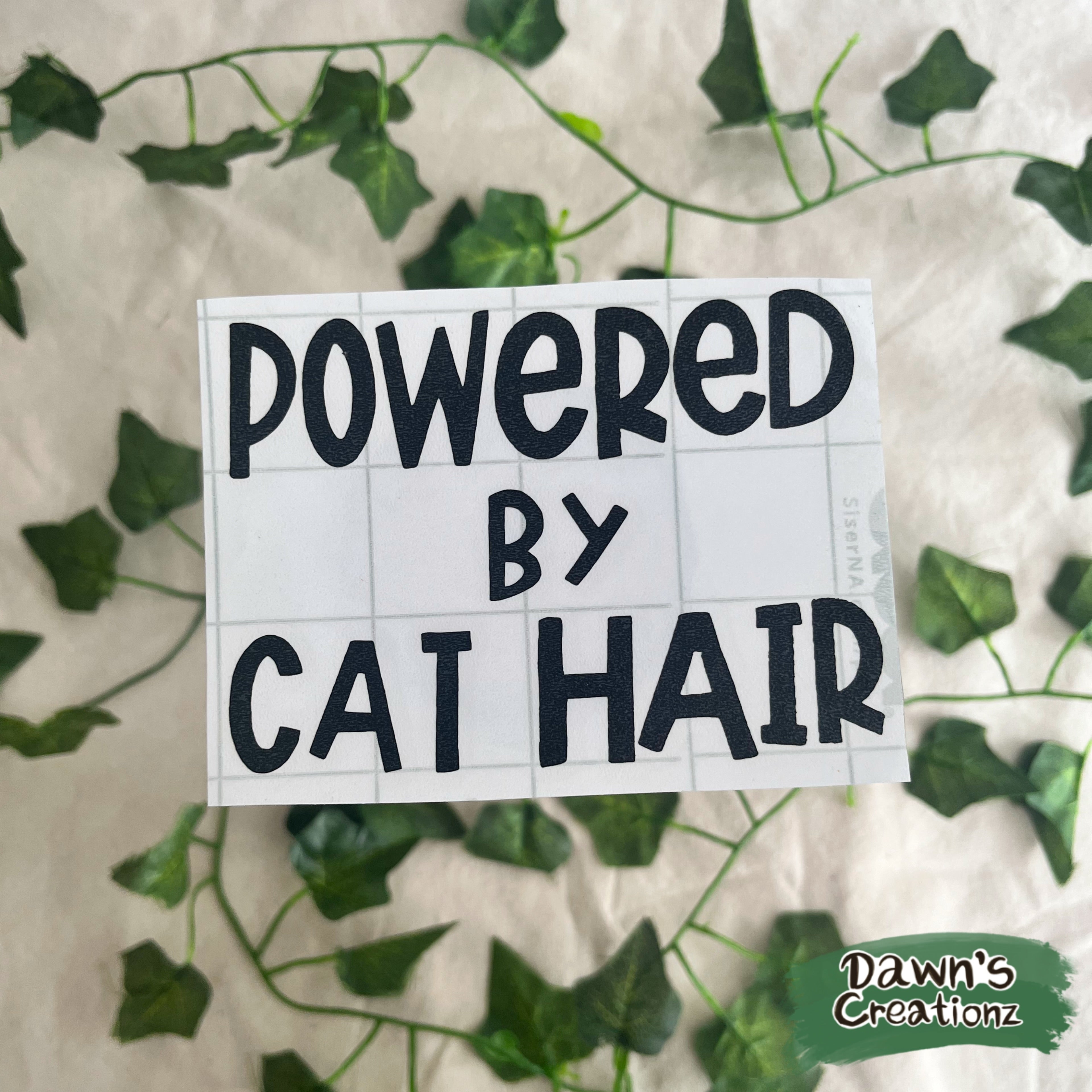 Cat Person Vinyl Car Stickers (Background)