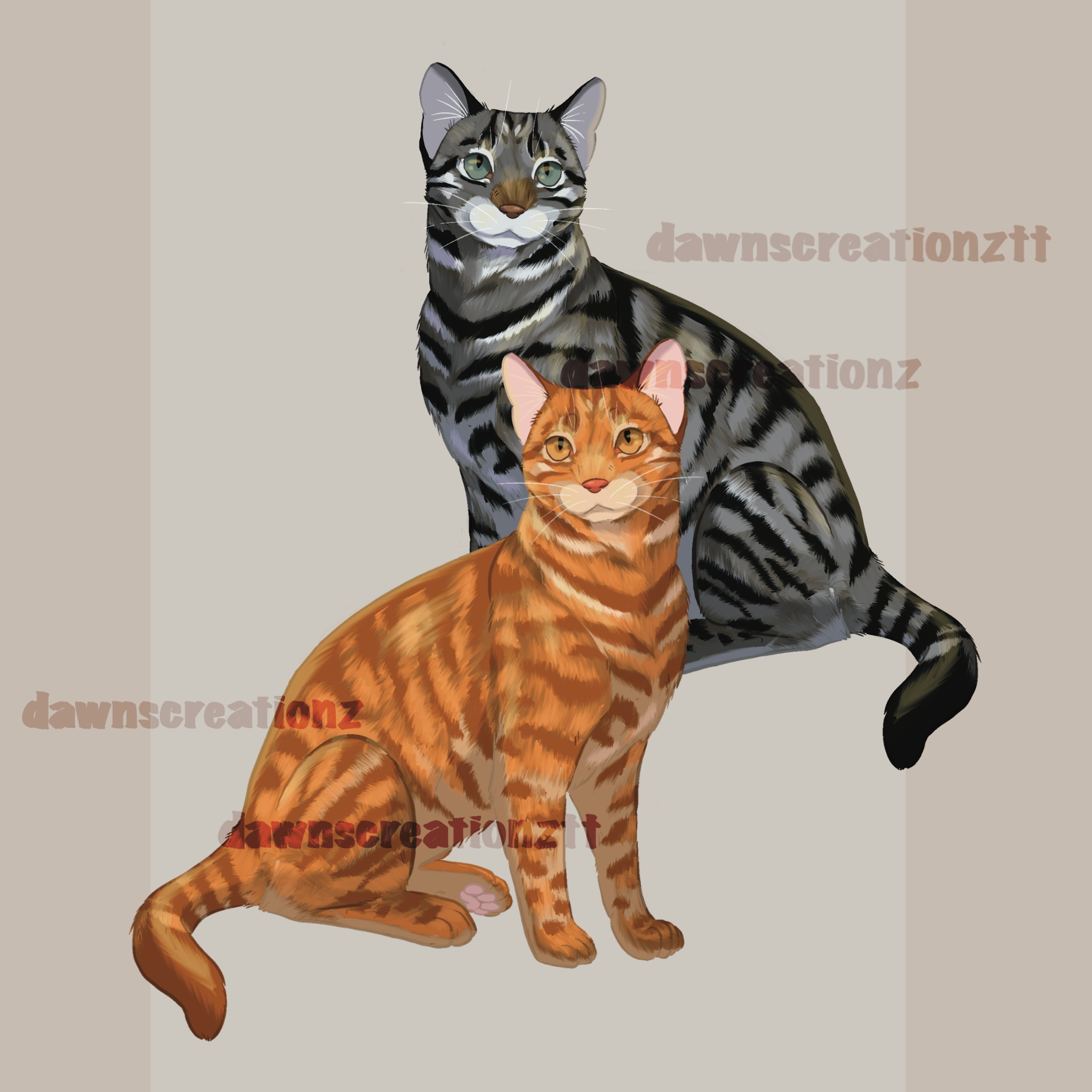 PREORDER Tabby Kitty Acrylic Keychain