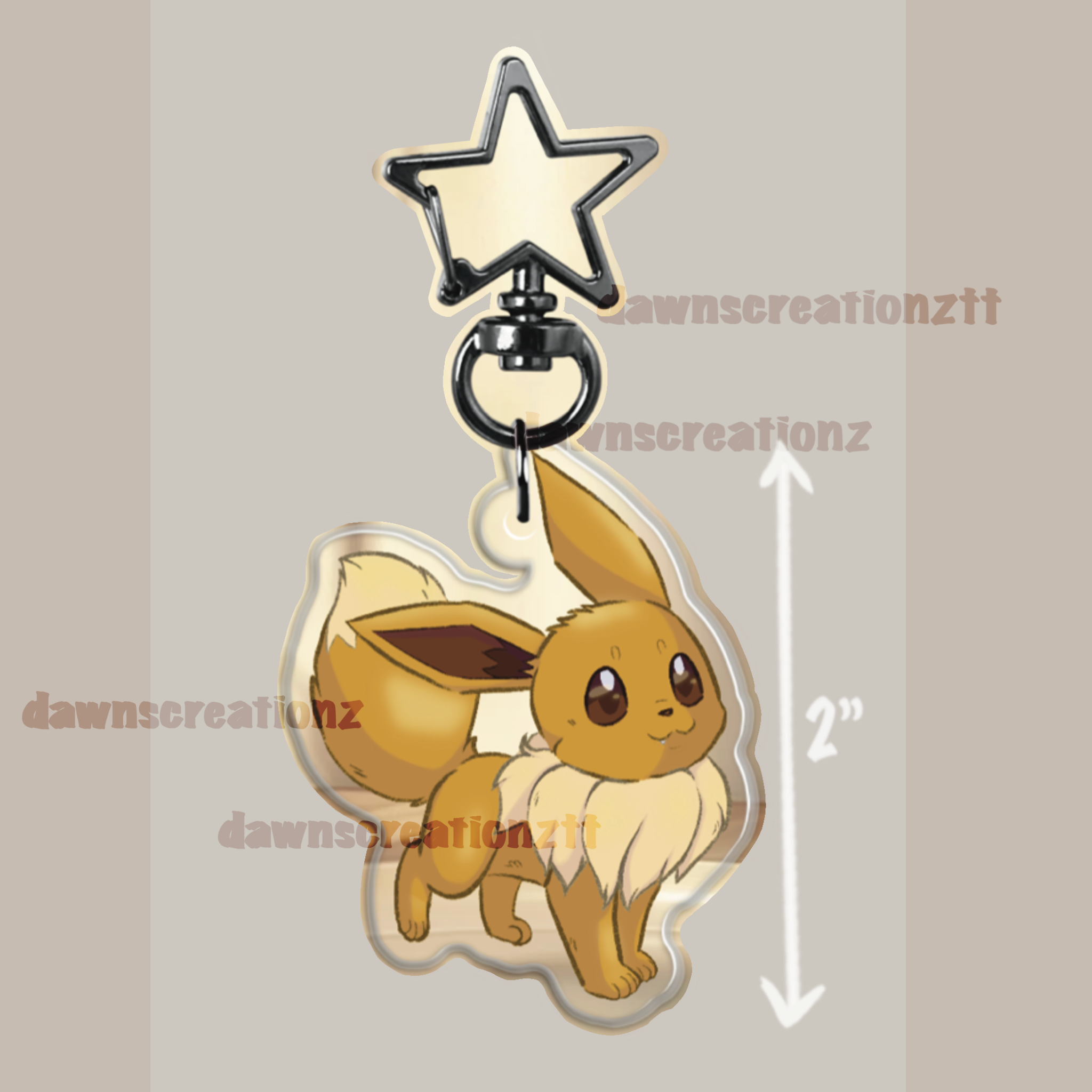 PREORDER Eevee Acrylic Keychain