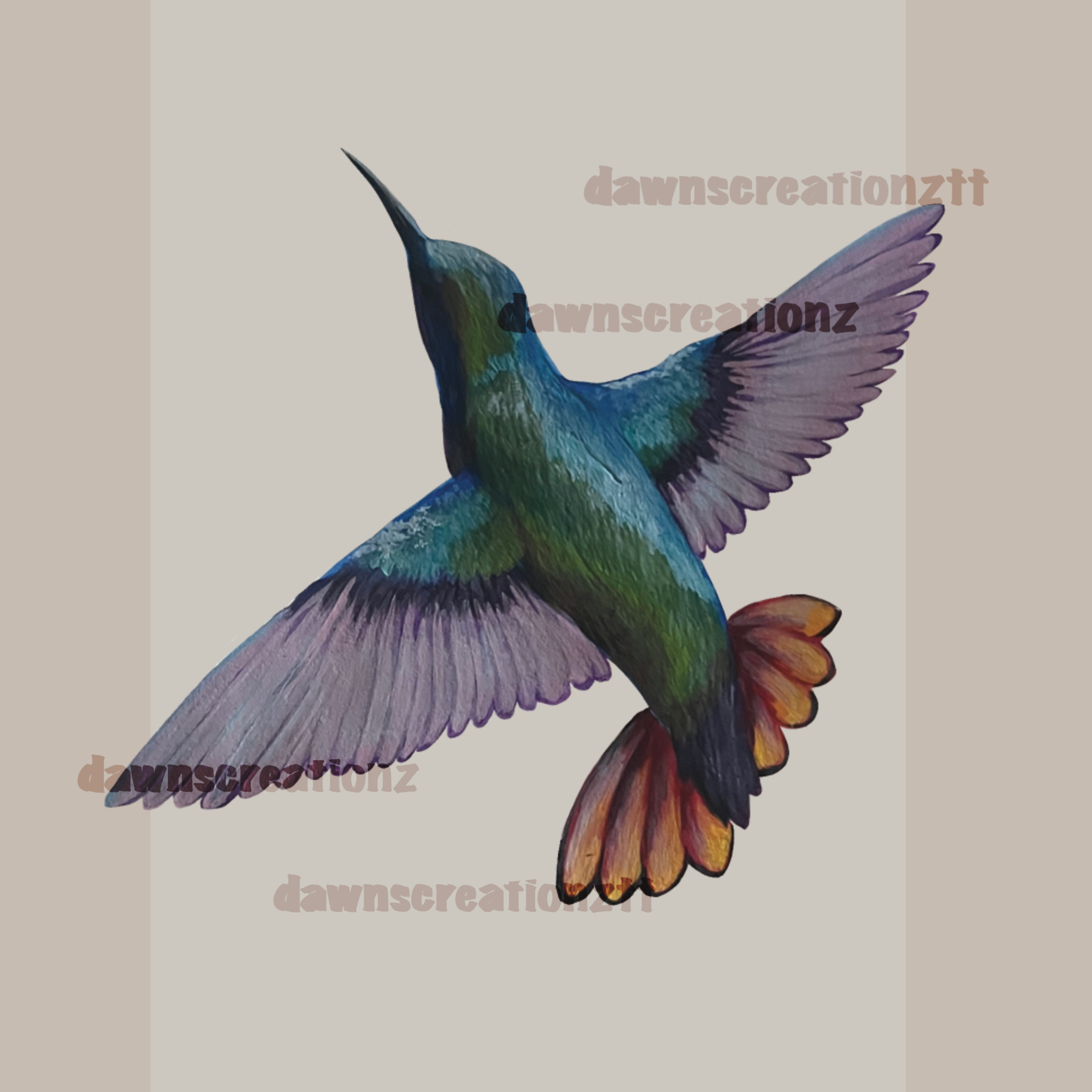 PREORDER Trini Feathered Wildlife Acrylic Keychain