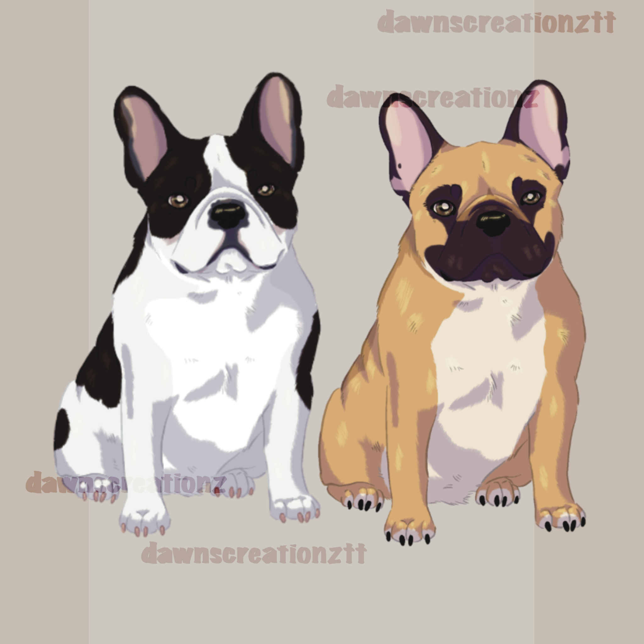 PREORDER Frenchie Acrylic Keychain