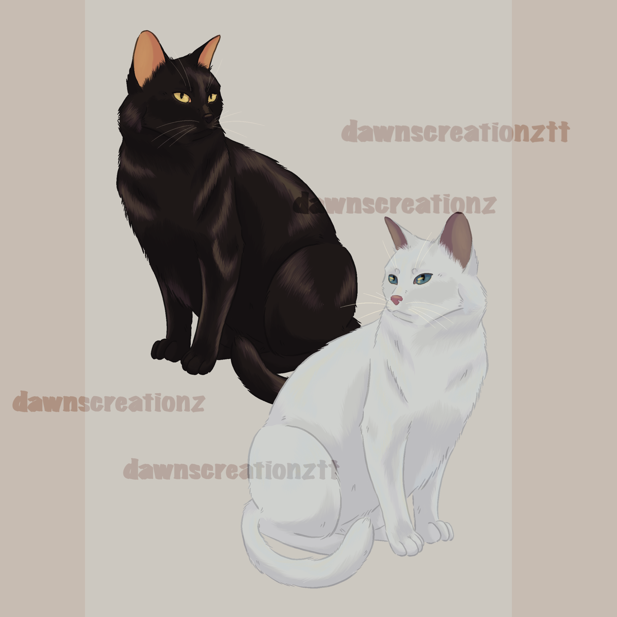 PREORDER Solid Kitty Acrylic Keychain