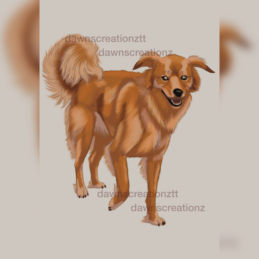 PREORDER "Pompek" Mix Breed Acrylic Keychain