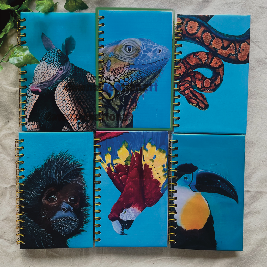 Green Iguana Portrait Journal