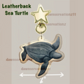 Leatherback Sea Turtle Acrylic Keychain