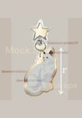 PREORDER Solid Kitty Acrylic Keychain