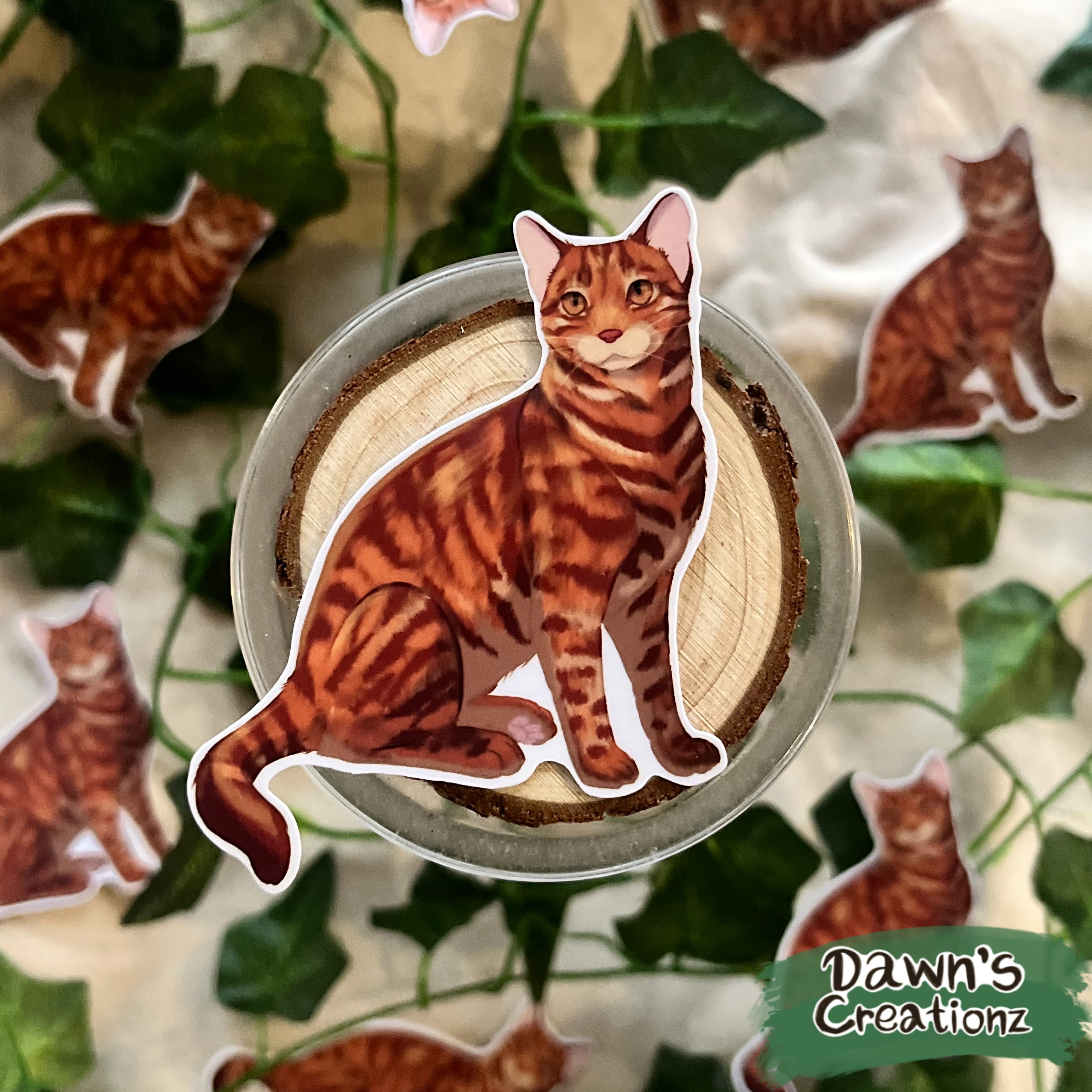 Tabby Die-cut Sticker