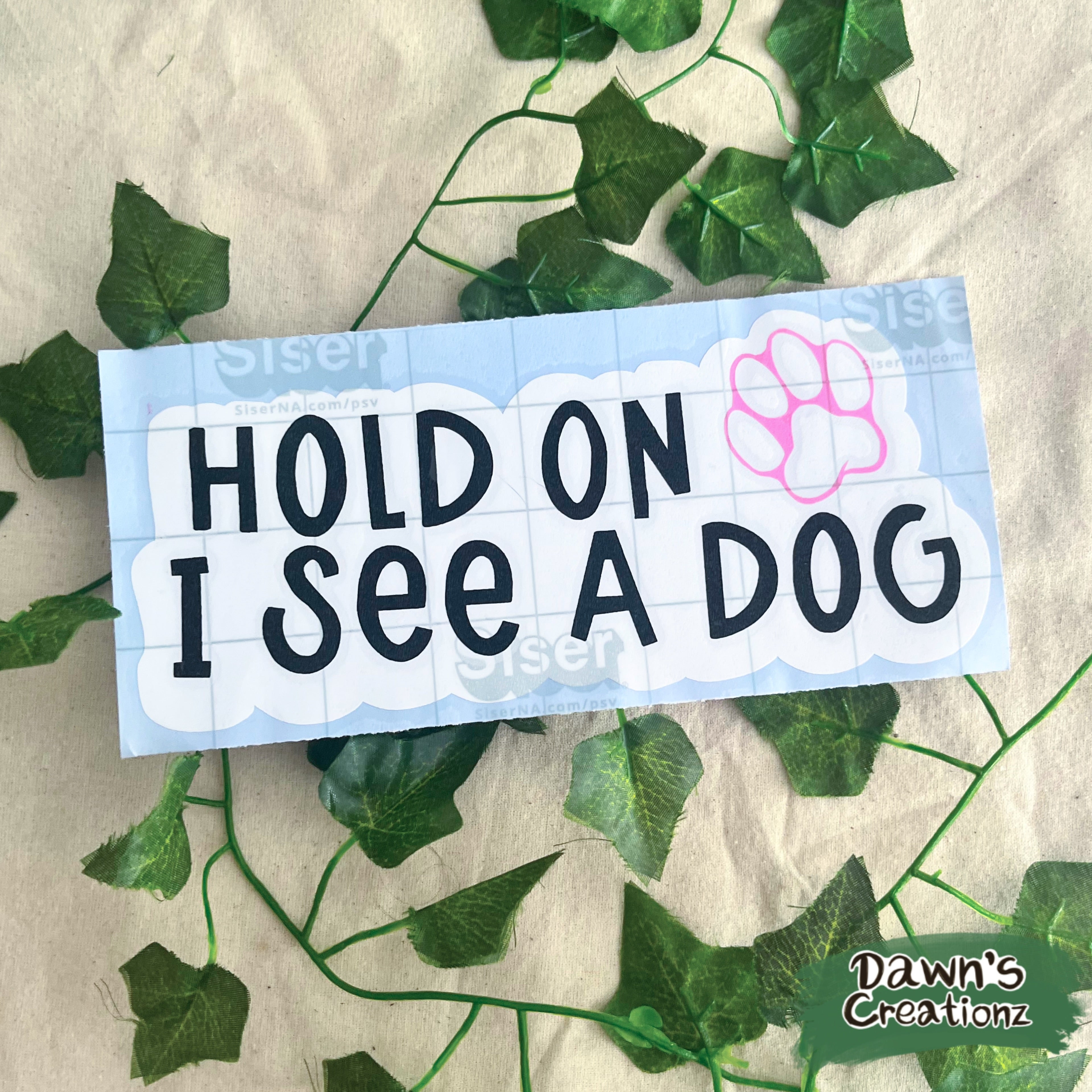 Dog Person Vinyl Car Stickers (Background)