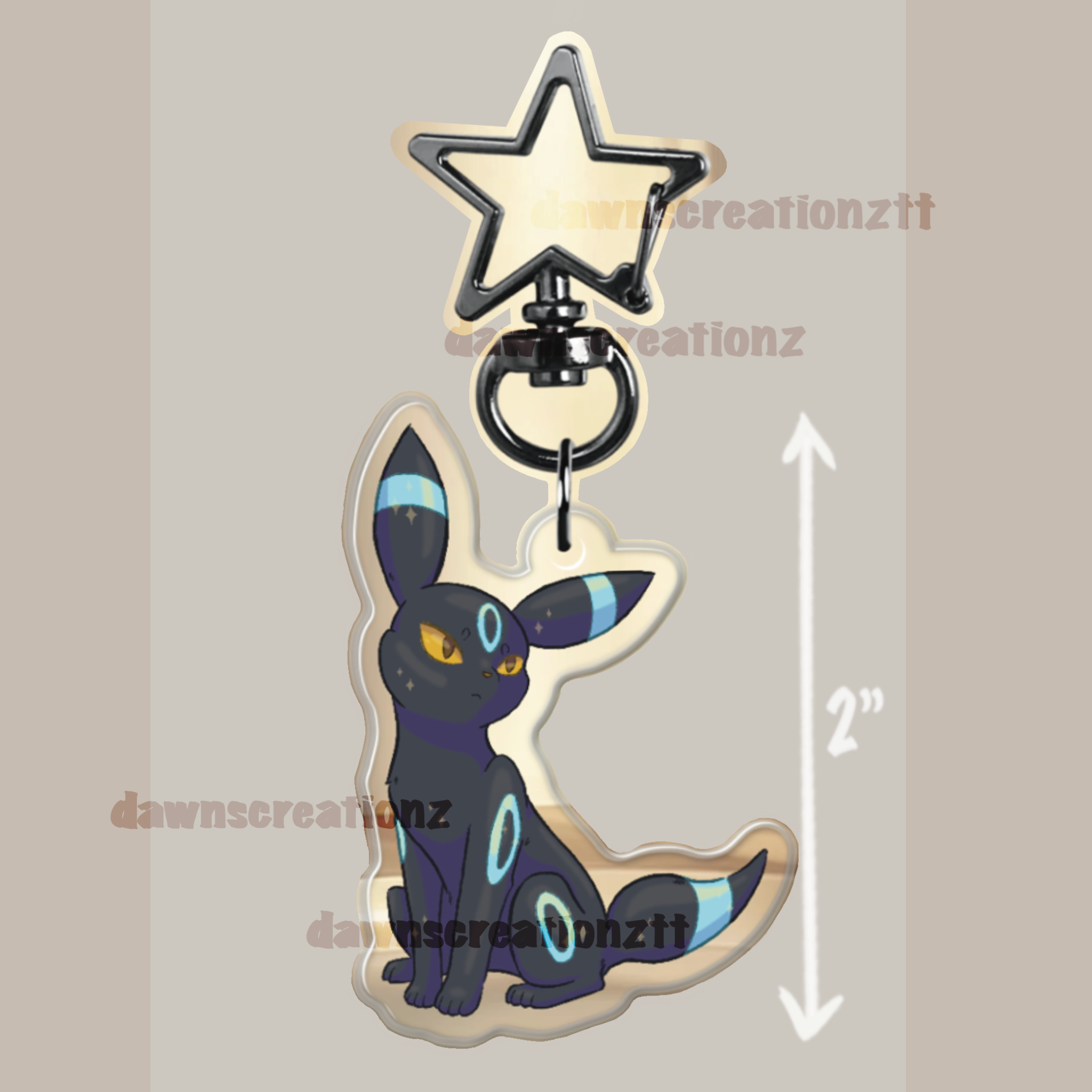 PREORDER Umbreon Acrylic Keychain