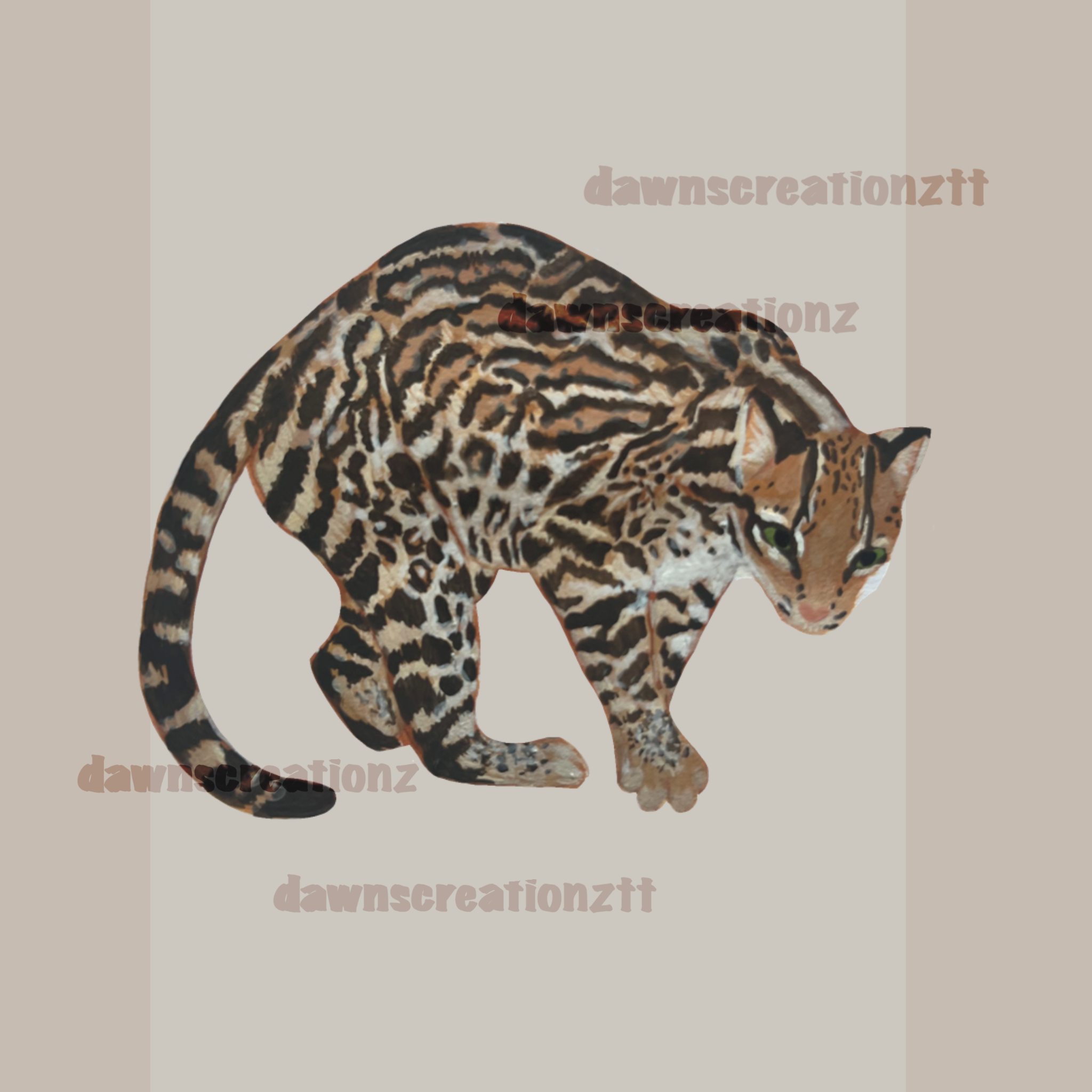 PREORDER Trini Furry Wildlife Acrylic Keychain