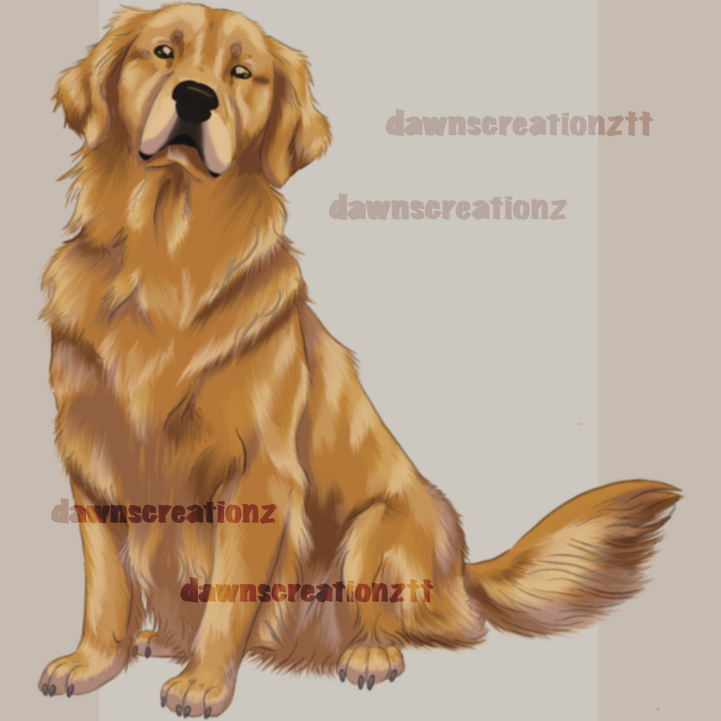 PREORDER Golden Retriever Acrylic Keychain