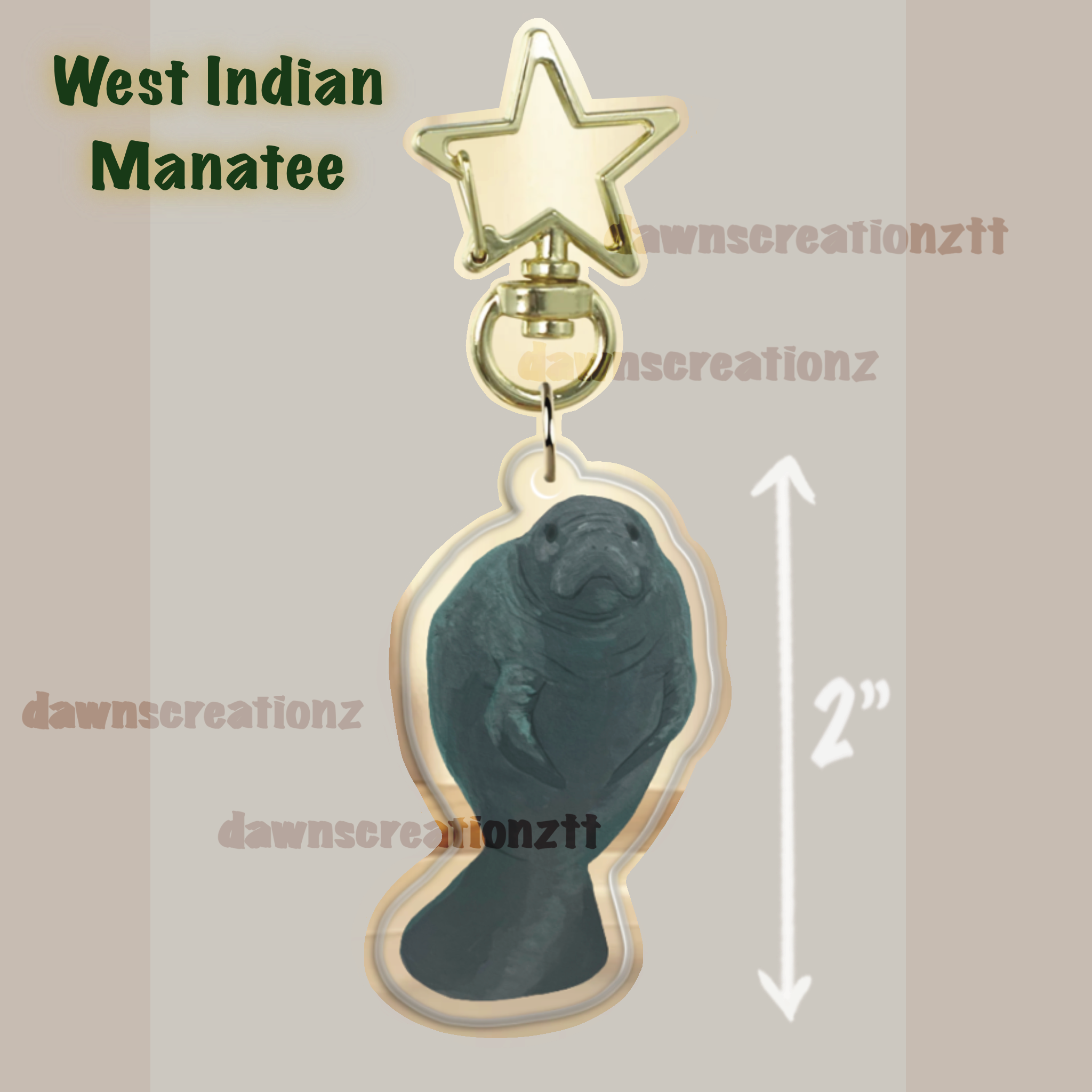 PREORDER Trini Wet and Wild Wildlife Acrylic Keychain