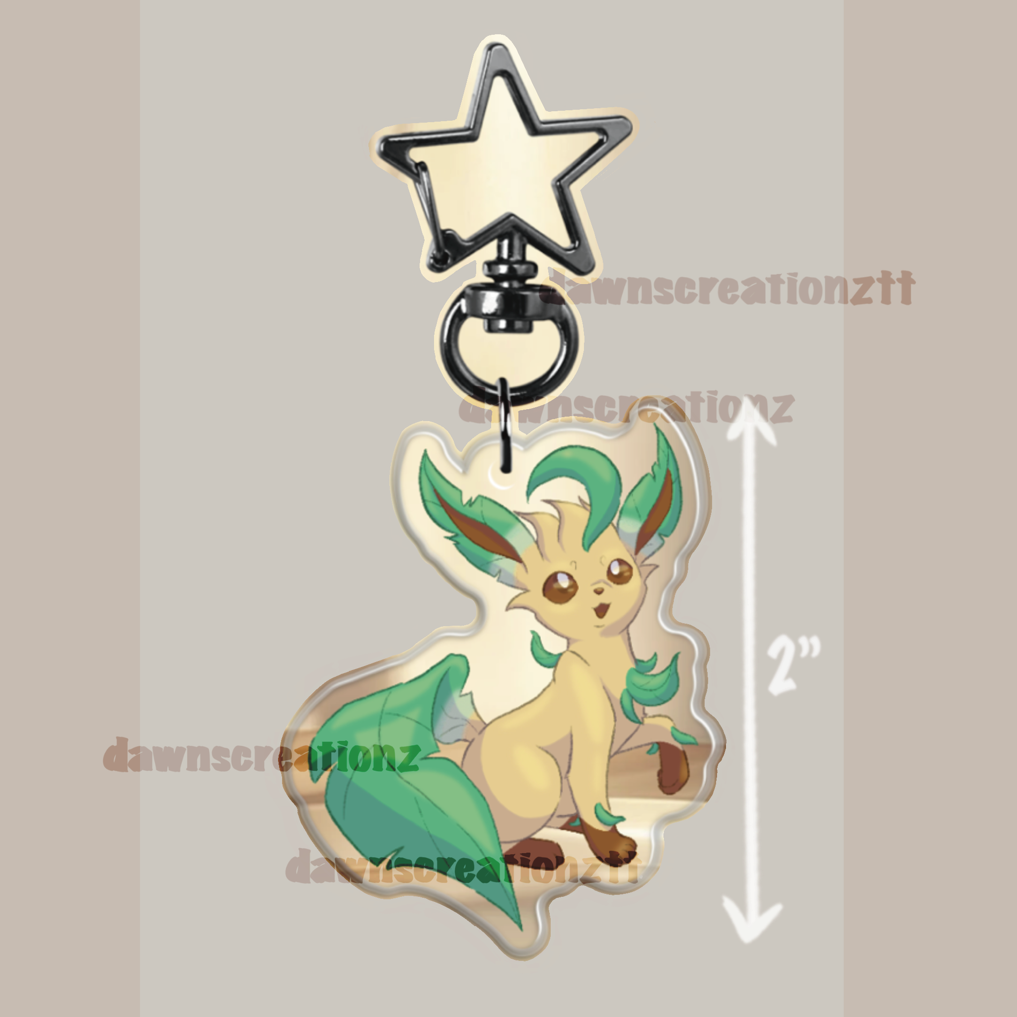 PREORDER Leafeon Acrylic Keychain