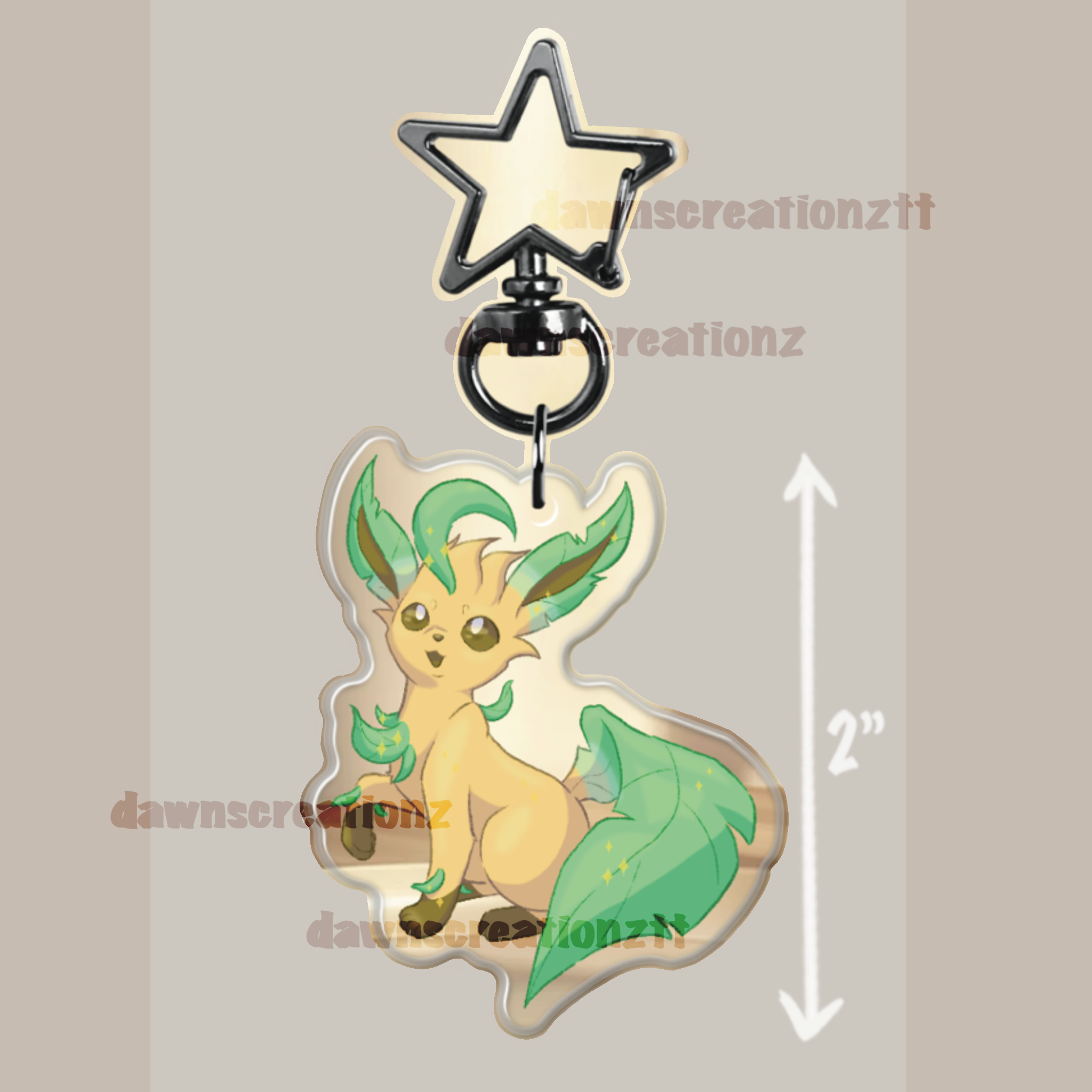 PREORDER Leafeon Acrylic Keychain
