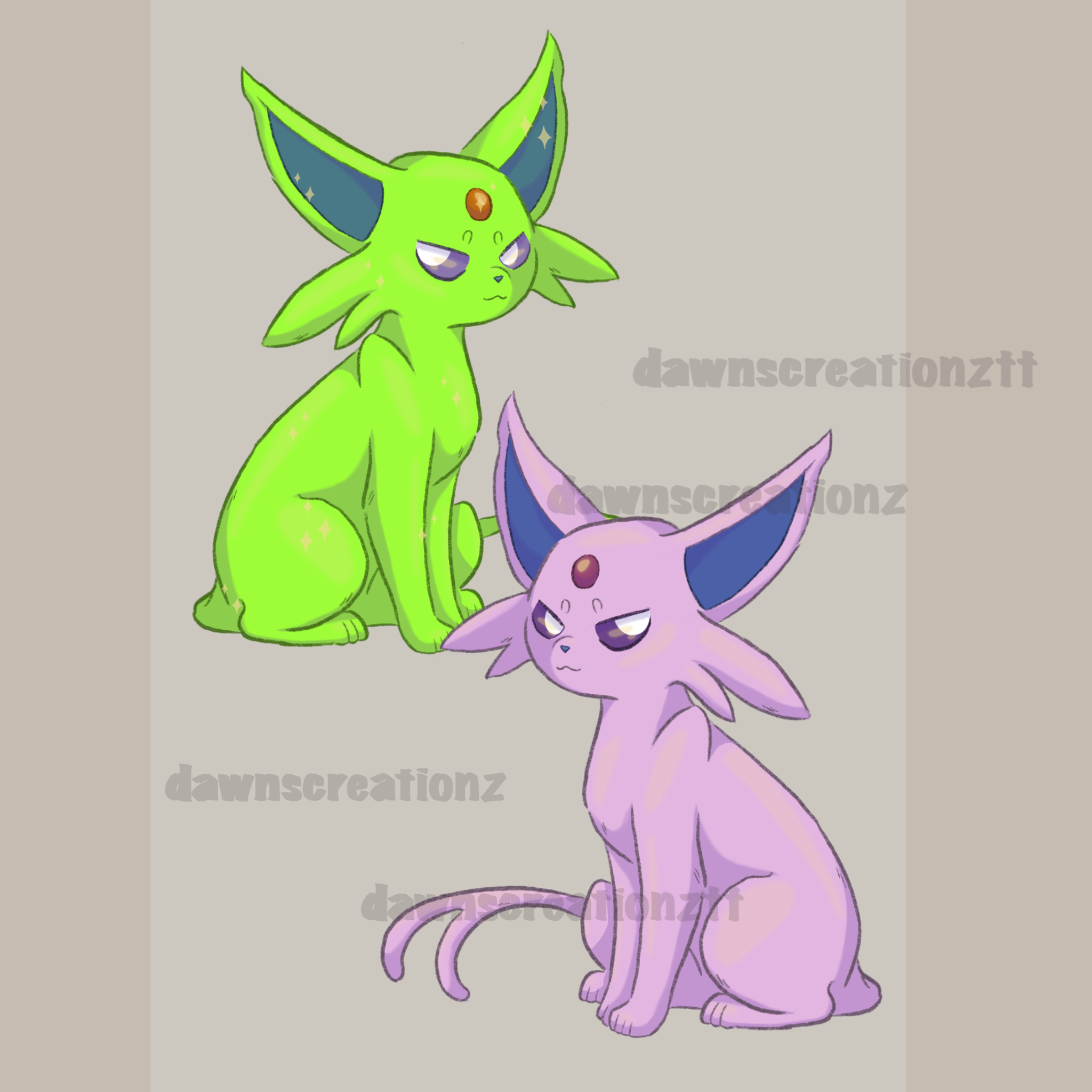 PREORDER Espeon Acrylic Keychain