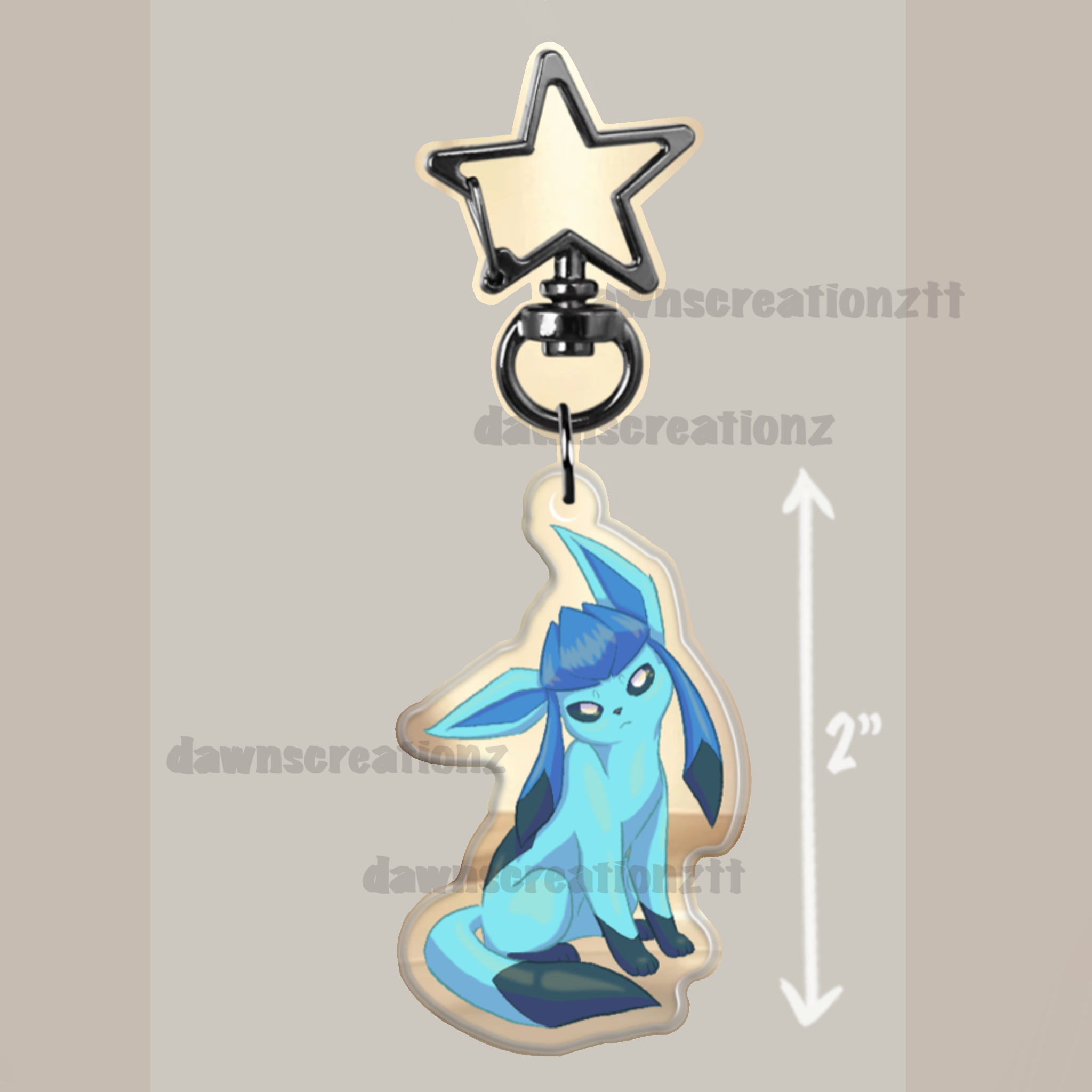 PREORDER Glaceon Acrylic Keychain