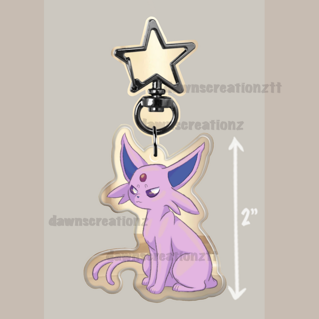 PREORDER Espeon Acrylic Keychain
