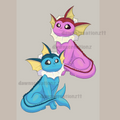 PREORDER Vaporeon Acrylic Keychain