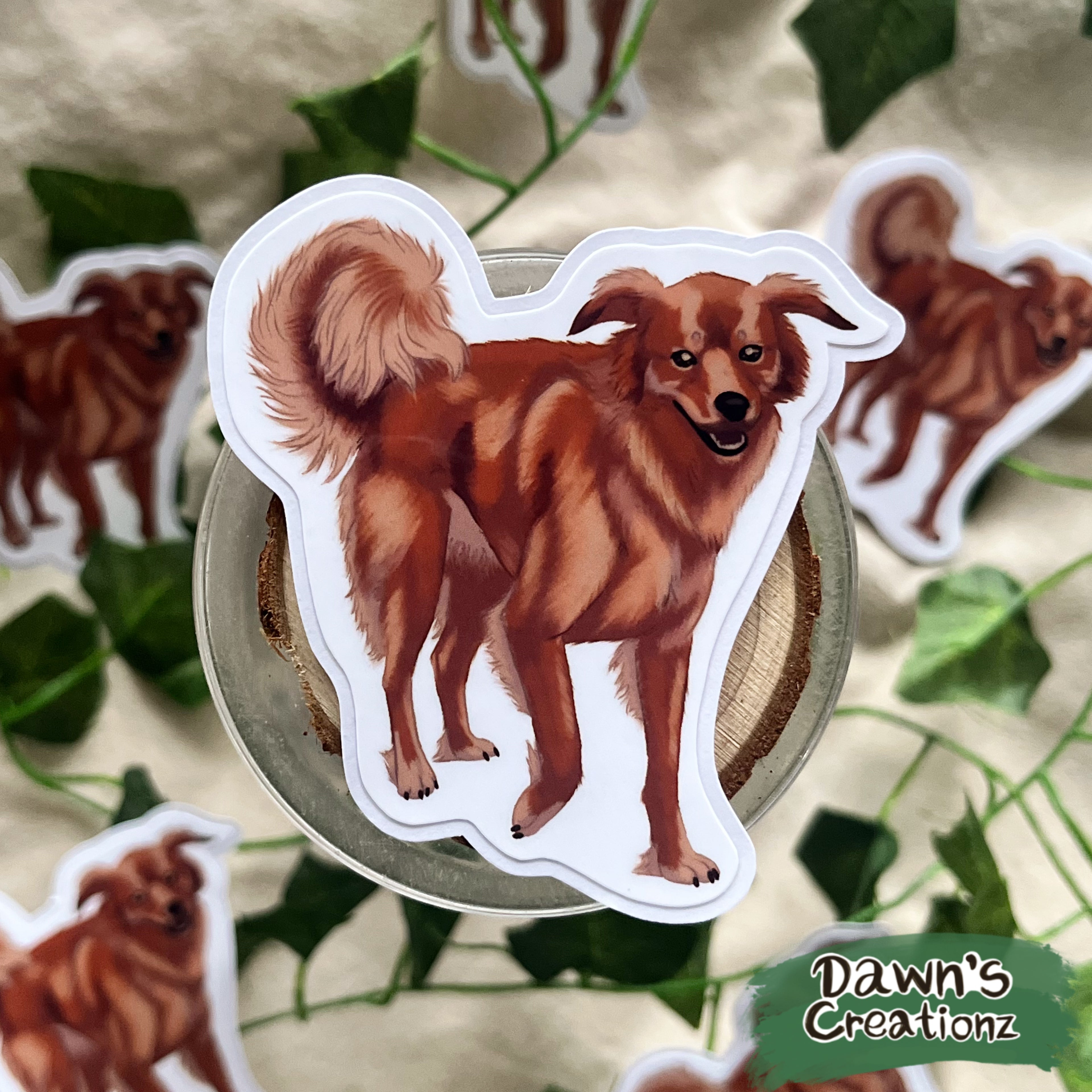 "Pompek" Mix Breed Diecut Stickers