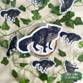 Crab-eating Raccoon Die-cut Sticker