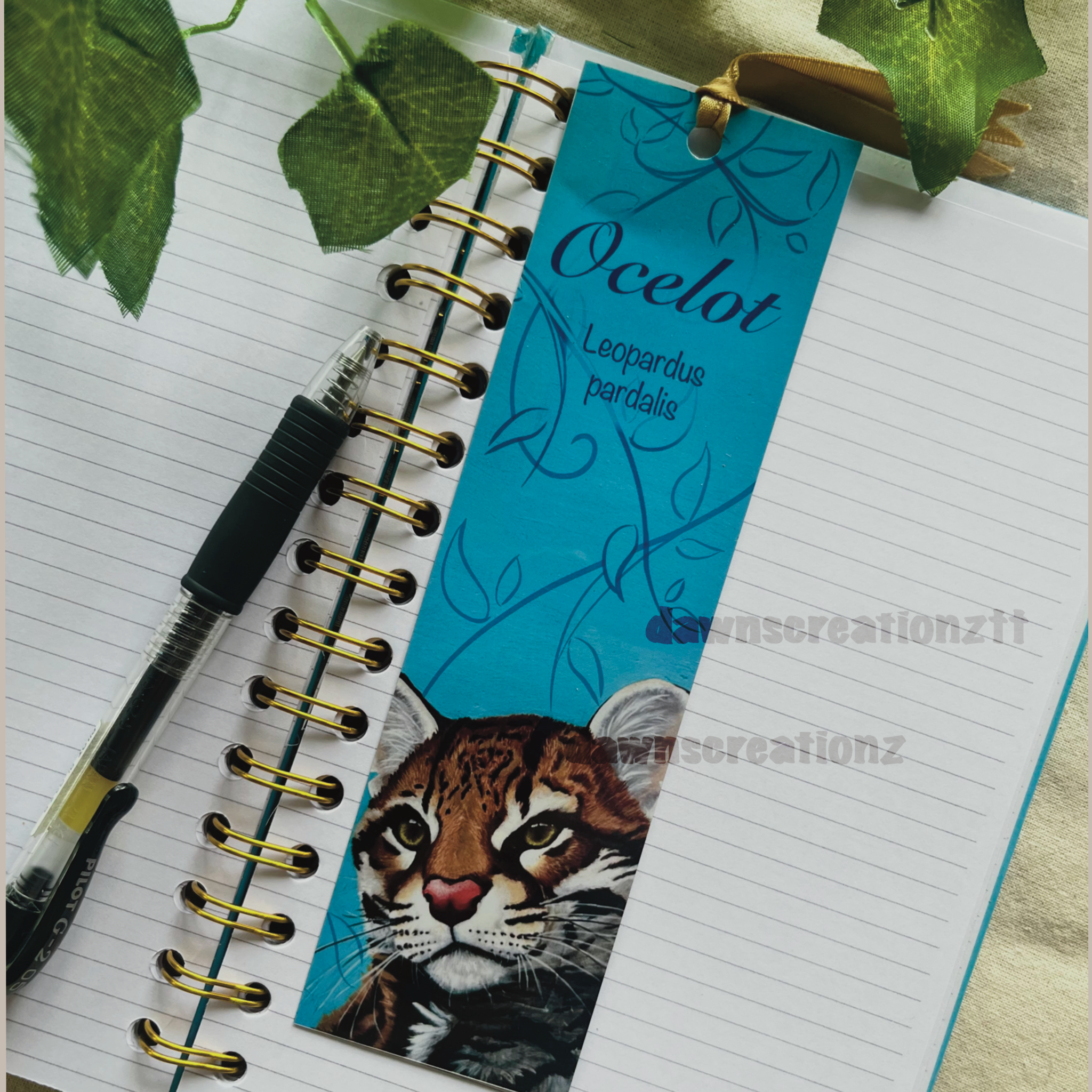 Ocelot Wildlife Bookmark