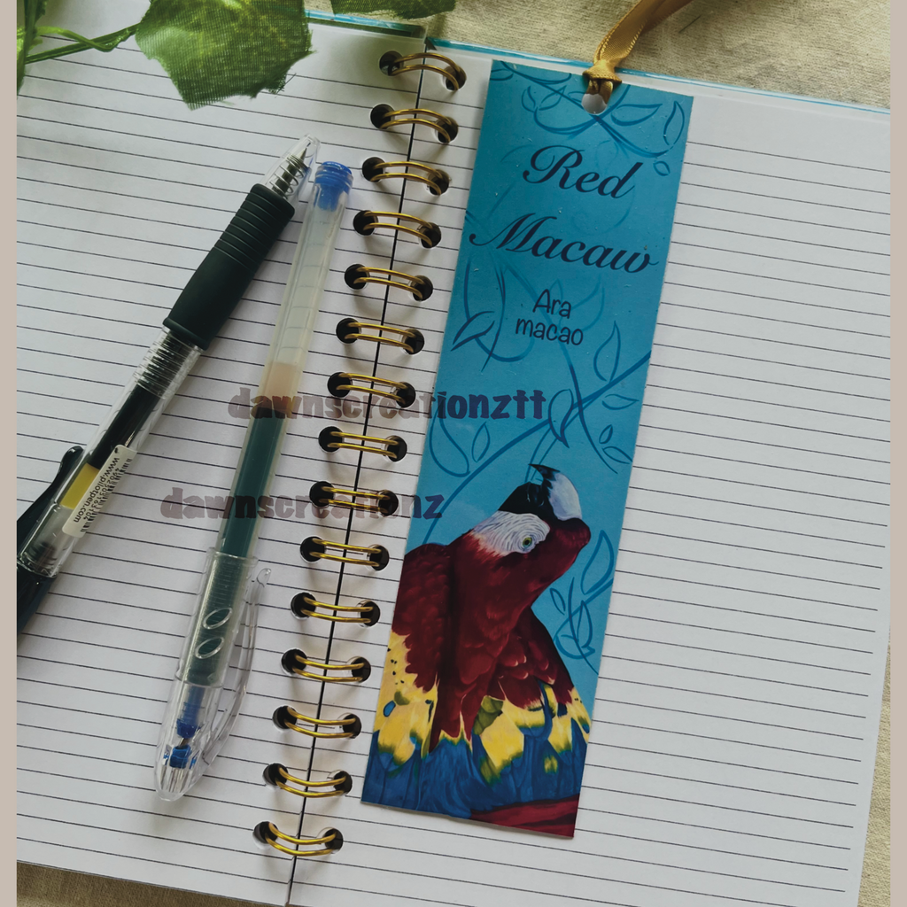 Red Macaw Wildlife Bookmark