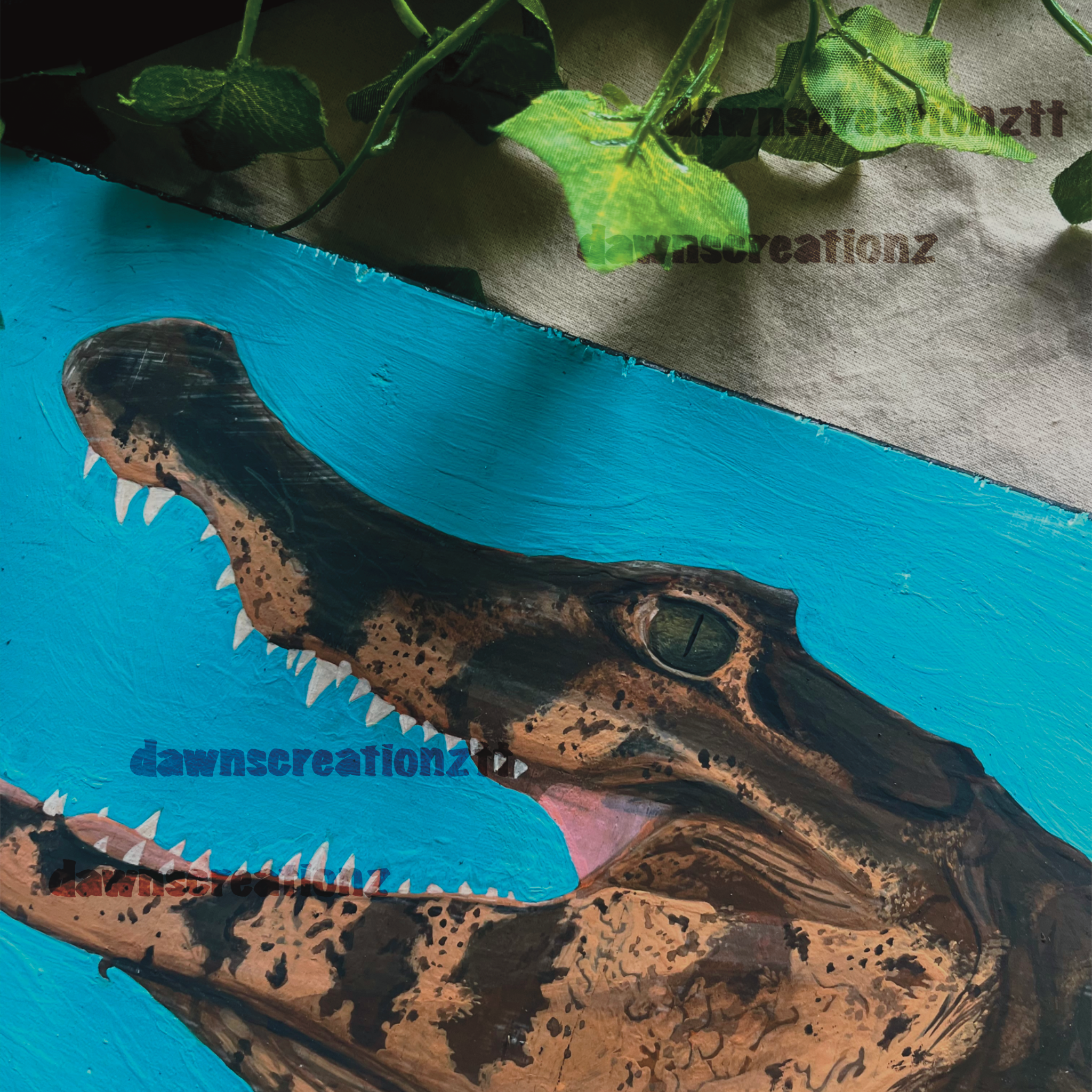 Spectacled Caiman Original Painting