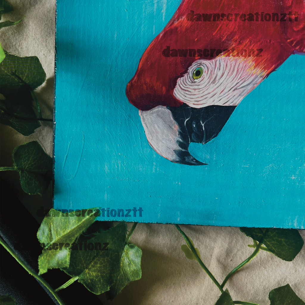 Red Macaw Original Painting