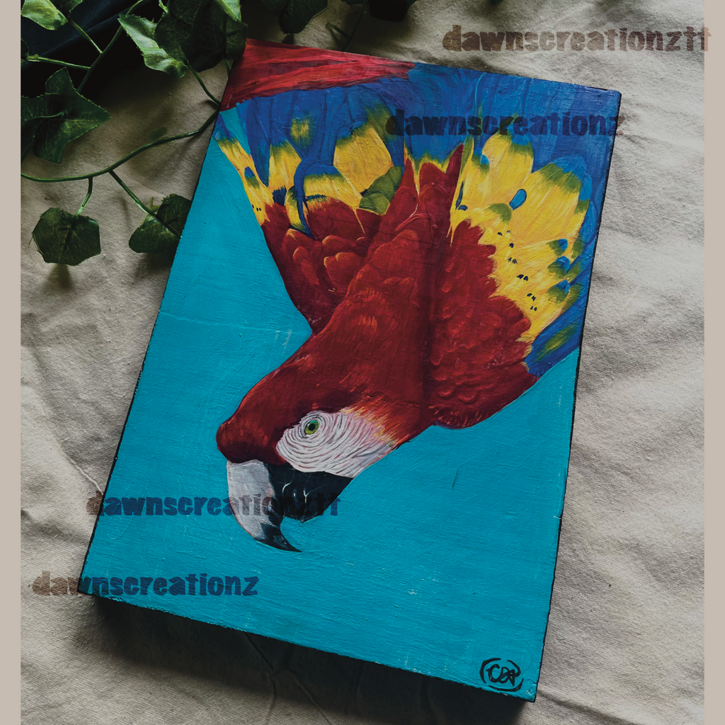 Red Macaw Original Painting