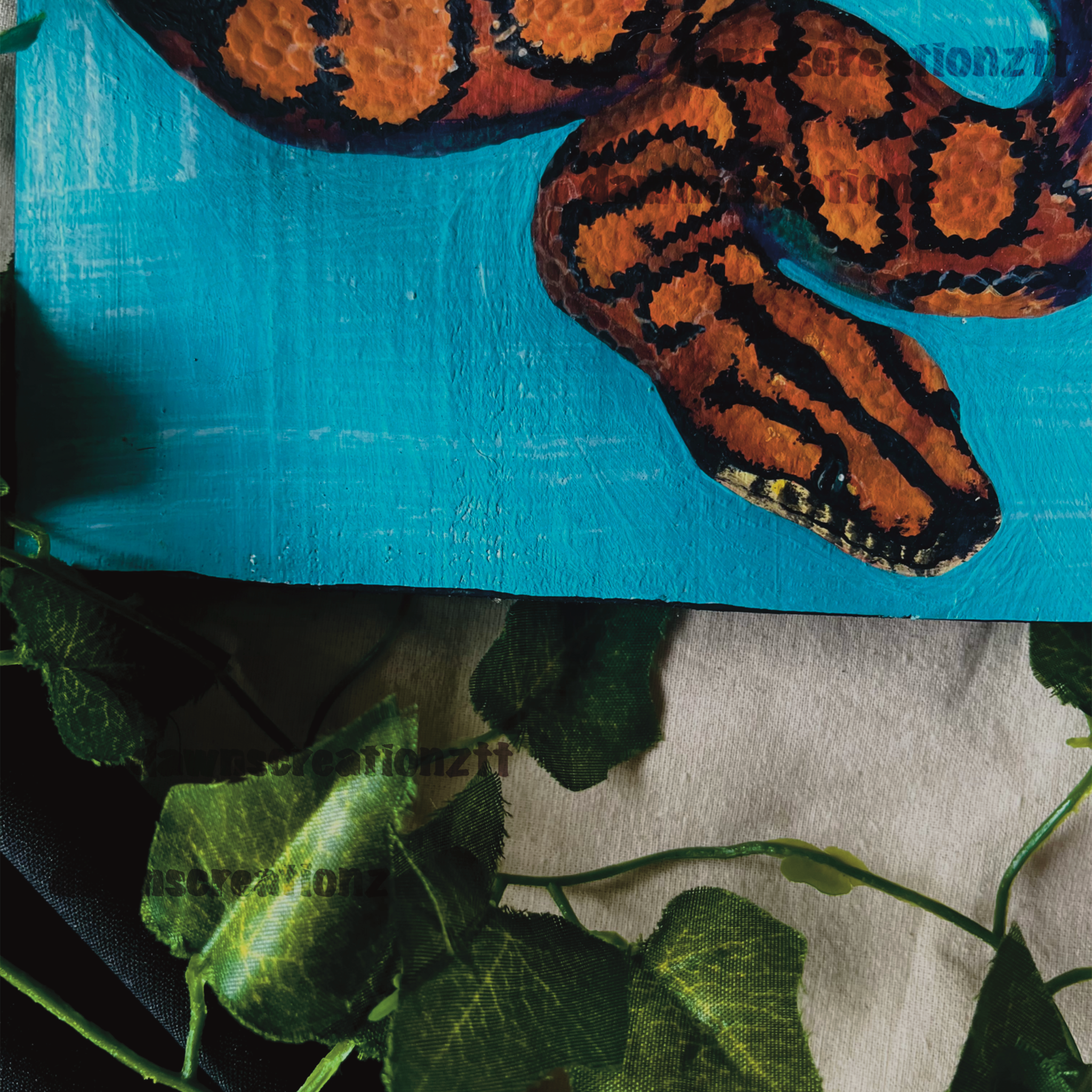 Rainbow Boa Original Painting
