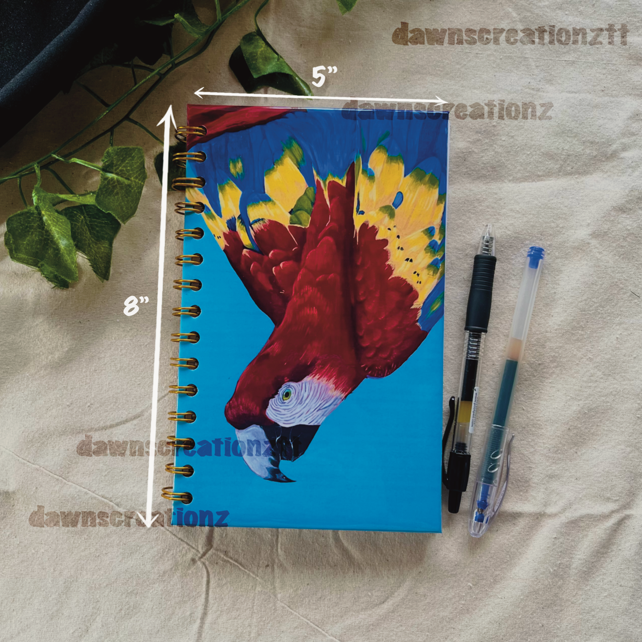 Red Macaw Portrait Journal