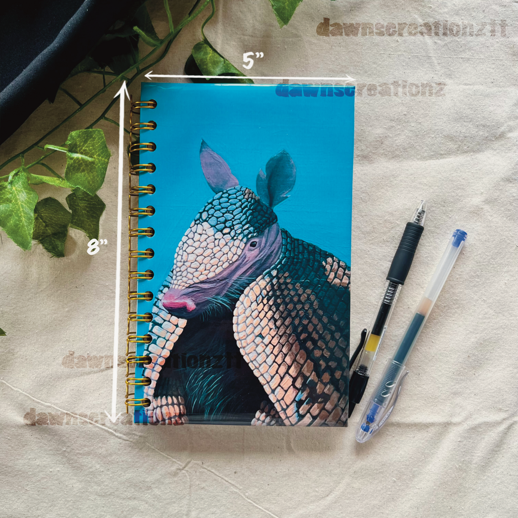 9 Banded Armadillo Portrait Journal