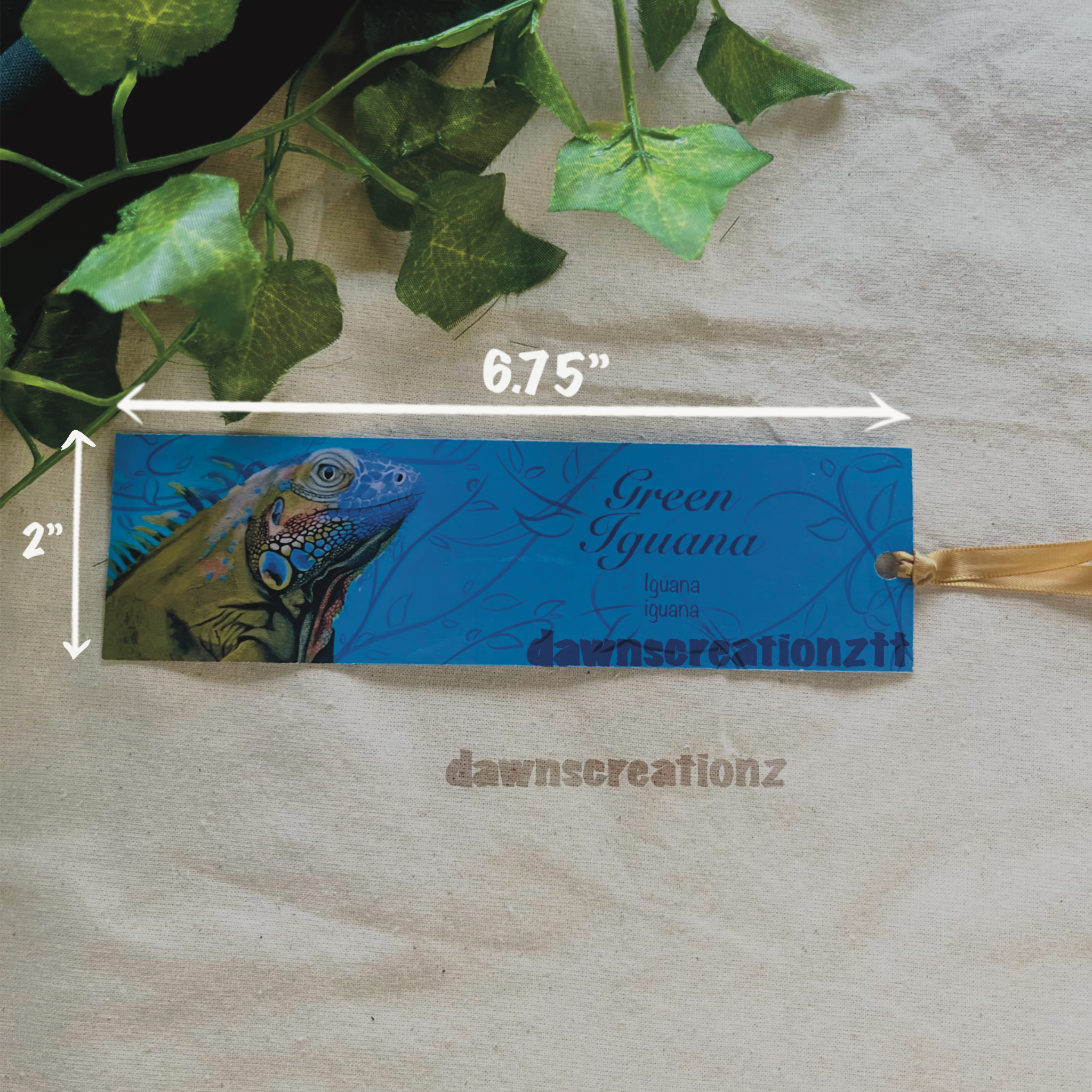 Green Iguana Wildlife Bookmark