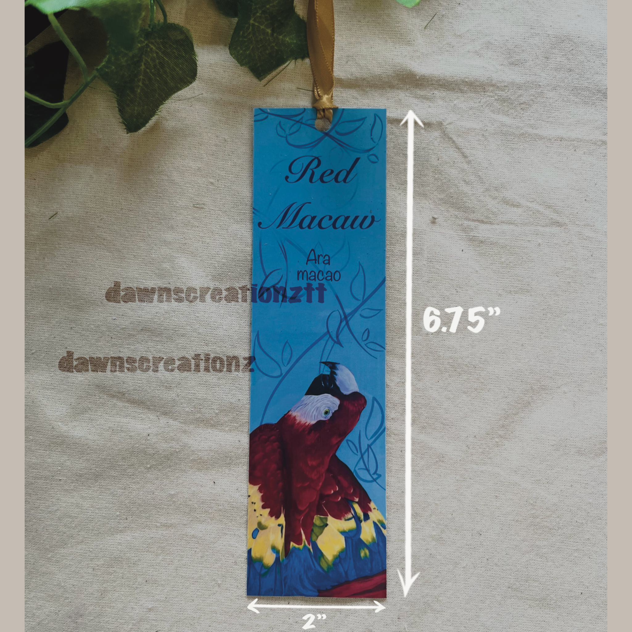 Red Macaw Wildlife Bookmark