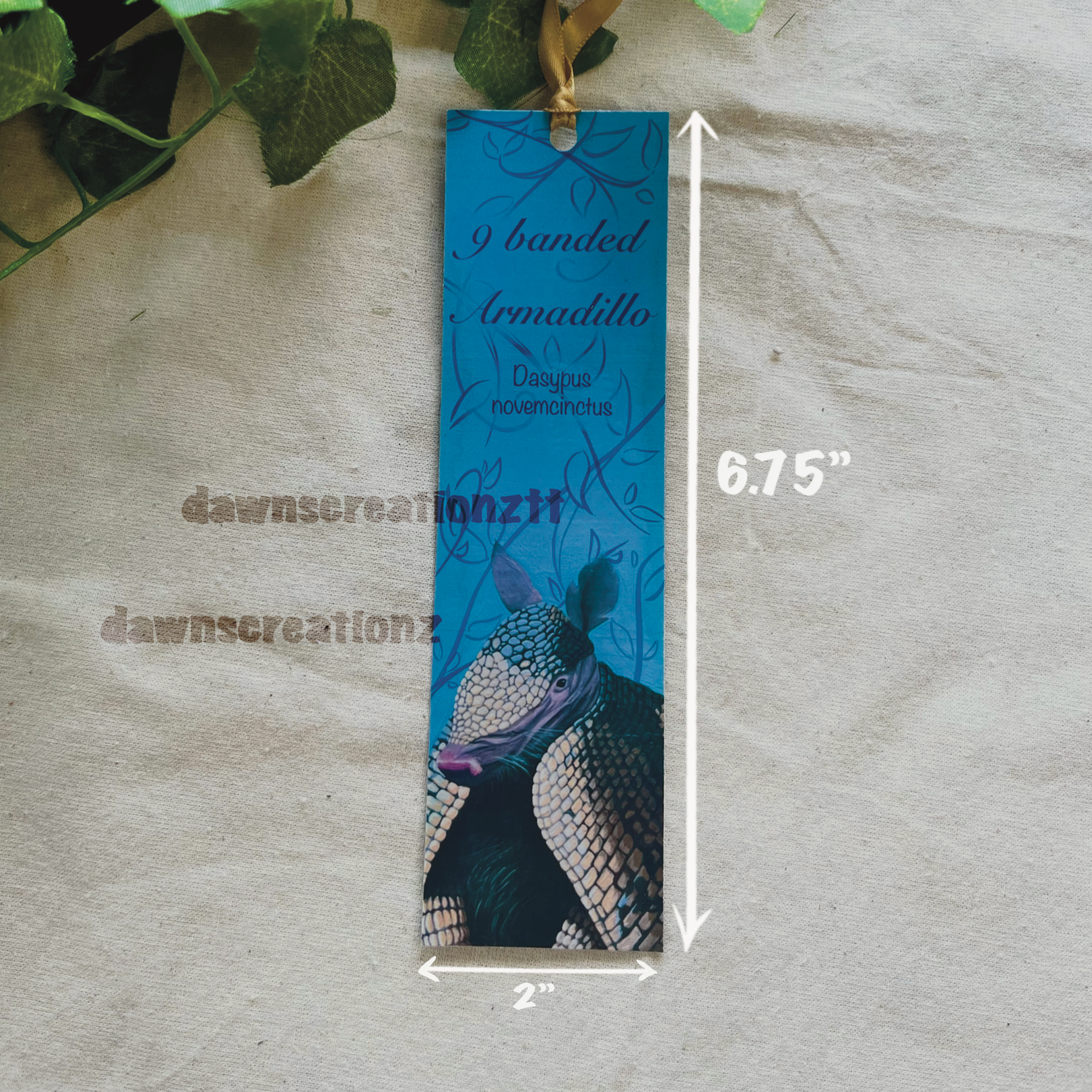 Armadillo Wildlife Bookmark