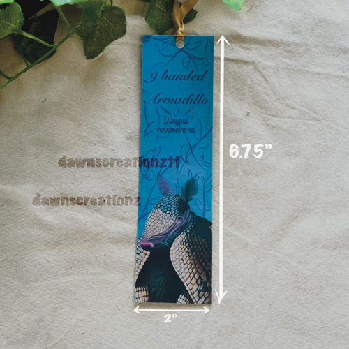 Armadillo Wildlife Bookmark