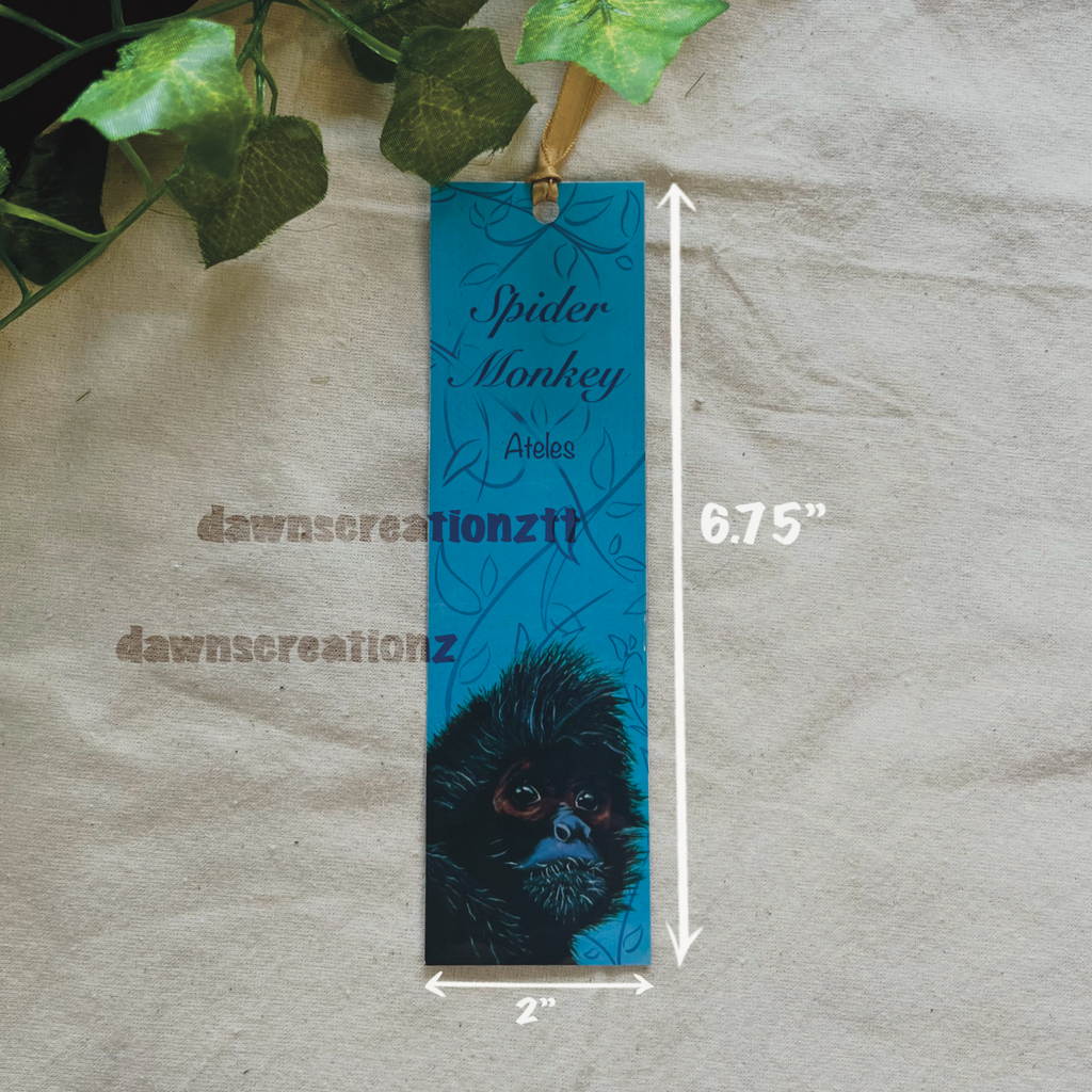 Spider Monkey Wildlife Bookmark