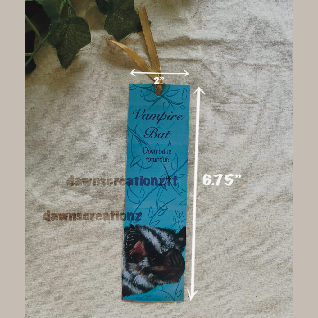 Vampire Bat Wildlife Bookmark
